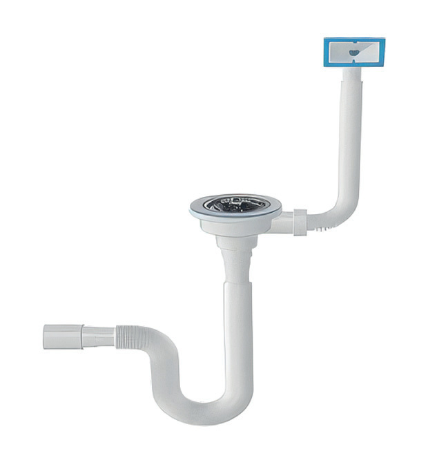 Çöpmak Evye Sifonu T ekli Taşmalı - gorsel 1